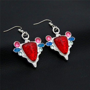 JoJo's Bizarre Adventure Red Stone of Aja anime earrings a pair