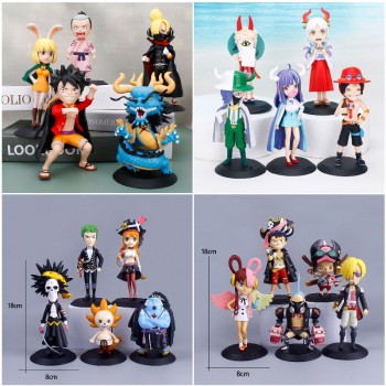 One Piece anime figures set(5pcs a set)(OPP bag)