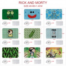Rick and Morty anime floor mat
