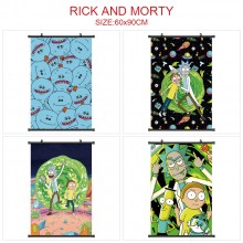 Rick and Morty anime wall scroll wallscrolls 60*90CM