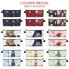 Lycoris Recoil anime PU zipper pen case pencil bag