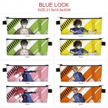 Blue Lock anime PU zipper pen case pencil bag