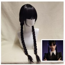 Wednesday Addams Family wig 75cm