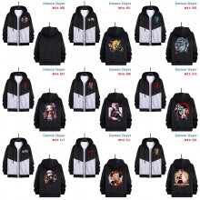 Demon Slayer anime zipper cotton long sleeve hoodi...