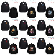 Demon Slayer anime zipper cotton long sleeve hoodi...