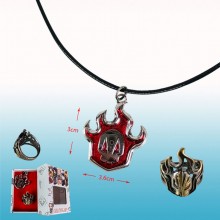 Bleach anime necklace+rings a set