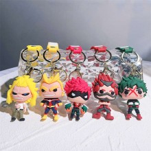 My Hero Academia anime figure doll key chains