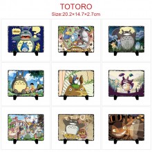 Totoro anime photo frame slate painting stone print