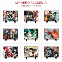 My Hero Academia anime photo frame slate painting stone print