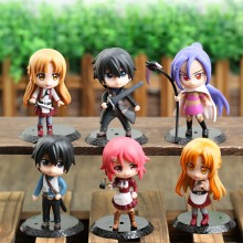 Sword Art Online anime figures set(6pcs a set)(opp bag)
