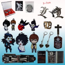 Death Note anime key chain necklace bracelet a set