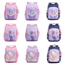 Hello kitty Elsa Mermaid Princess anime backpack bag