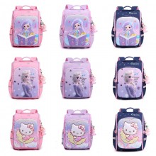 Hello kitty Elsa Mermaid Princess anime backpack b...