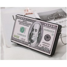 Dollar hard satchel shoulder bag