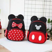 Minnie Mickey Mouse children canvas backpack bag