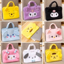 Melody Cinnamoroll Kuromi Kitty plushie laptop case ipad bags
