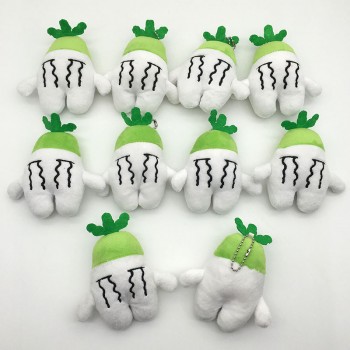 4.5inches carrot turnip anime plush doll set(10pcs a set)