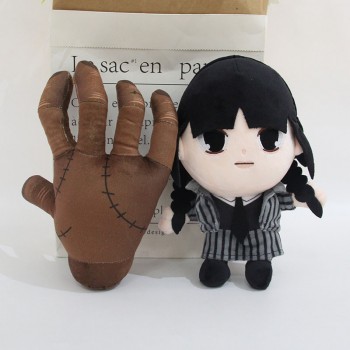 Wednesday Addams palm plush doll