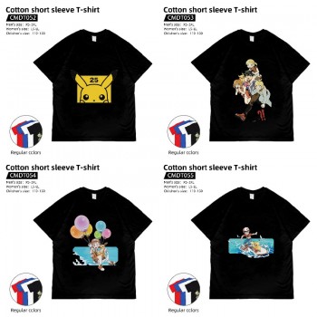 Pokemon anime cotton short sleeve t-shirt t shirts