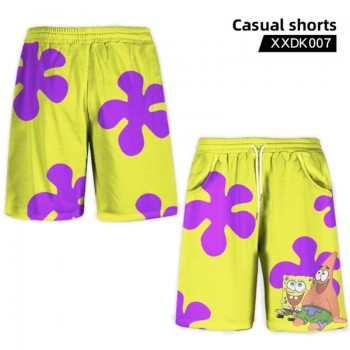 Spongebob anime casual shorts trousers
