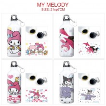 Melody Kuromi anime aluminum alloy sports bottle kettle