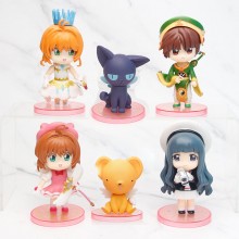 Card Captor Sakura anime figures set(6pcs a set)(OPP bag)