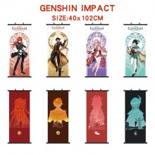 Genshin Impact game wall scroll wallscrolls 40*102CM