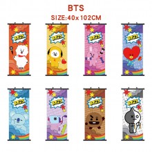 BTS BT21 star wall scroll wallscrolls 60*102CM