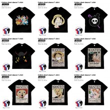 One Piece anime cotton short sleeve t-shirt t shir...