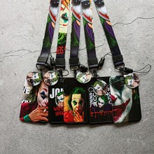 Batman joker ID cards holders cases lanyard key ch...