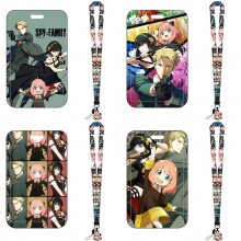 SPY FAMILY anime ID cards holders cases lanyard ke...