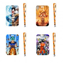 Dragon Ball anime ID cards holders cases lanyard key chain