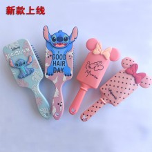 Mickey Minnie Mouse Stitch Air Bag Comb Curly Hair...