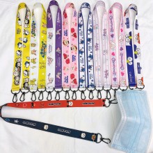 Cartoon Mickey Stitch anime lanyard sling key chai...