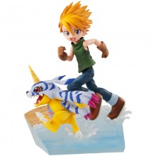 Digital monster Digimon Adventure Ishida Yamato and Gabumon figure set