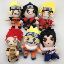 7inches Naruto anime plush dolls set 18CM(6pcs a s...