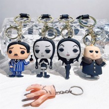 The Adams family anime figure doll key chains
