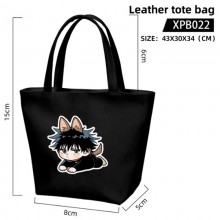 Jujutsu Kaisen anime waterproof leather tote bag h...