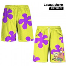 Spongebob anime casual shorts trousers