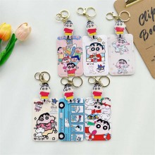 Crayon Shin-chan anime ID cards holders cases lanyard key chain