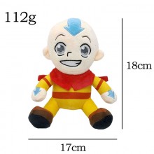 7inches Avatar Aang anime plush doll 18CM