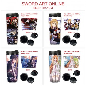 Sword Art Online anime plastic insulated mug cup