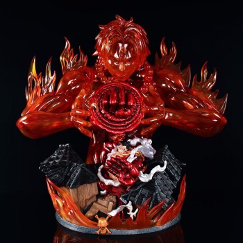 One Piece ACE protect Luffy anime big figure