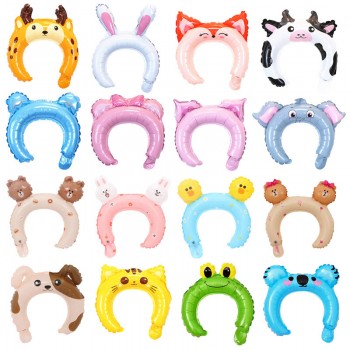 The animal bear frog hair band headband headwear balloon(random 50pcs a set)