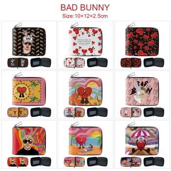 Bad Bunny anime zipper wallet purse