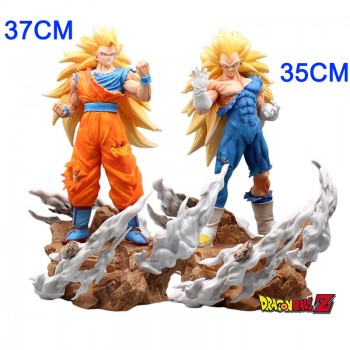 Dragon Ball Super Saiyan 3 kylin Son Goku Vegeta anime figure