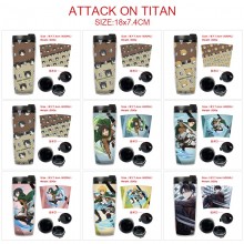 Attack on Titan anime plastic insulated mug cup