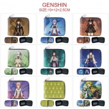 Genshin Impact game zipper wallet purse