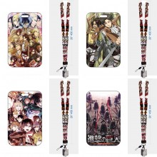 Attack on Titan anime ID cards holders cases lanya...