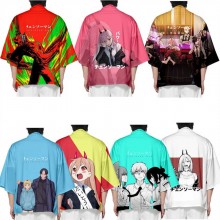 Chainsaw Man anime kimono cloak mantle hoodie